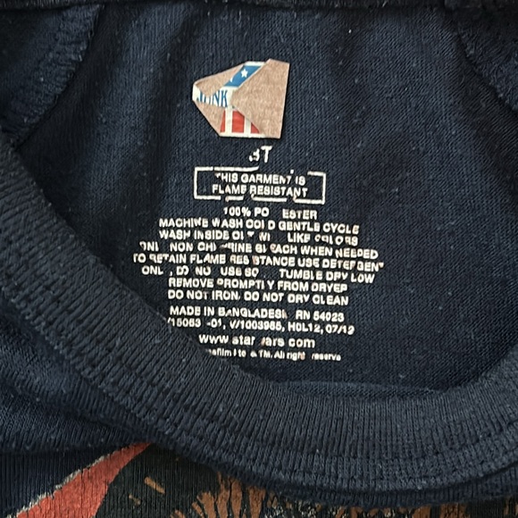 Star Wars Junk Food / Gap Collaboration Pajama Set.  Boys Size 3 - Picture 6 of 8